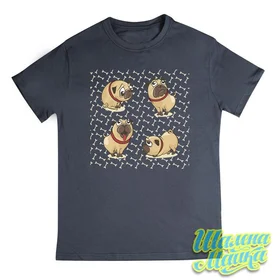 Прикольные футболки: Эмоции Мопса